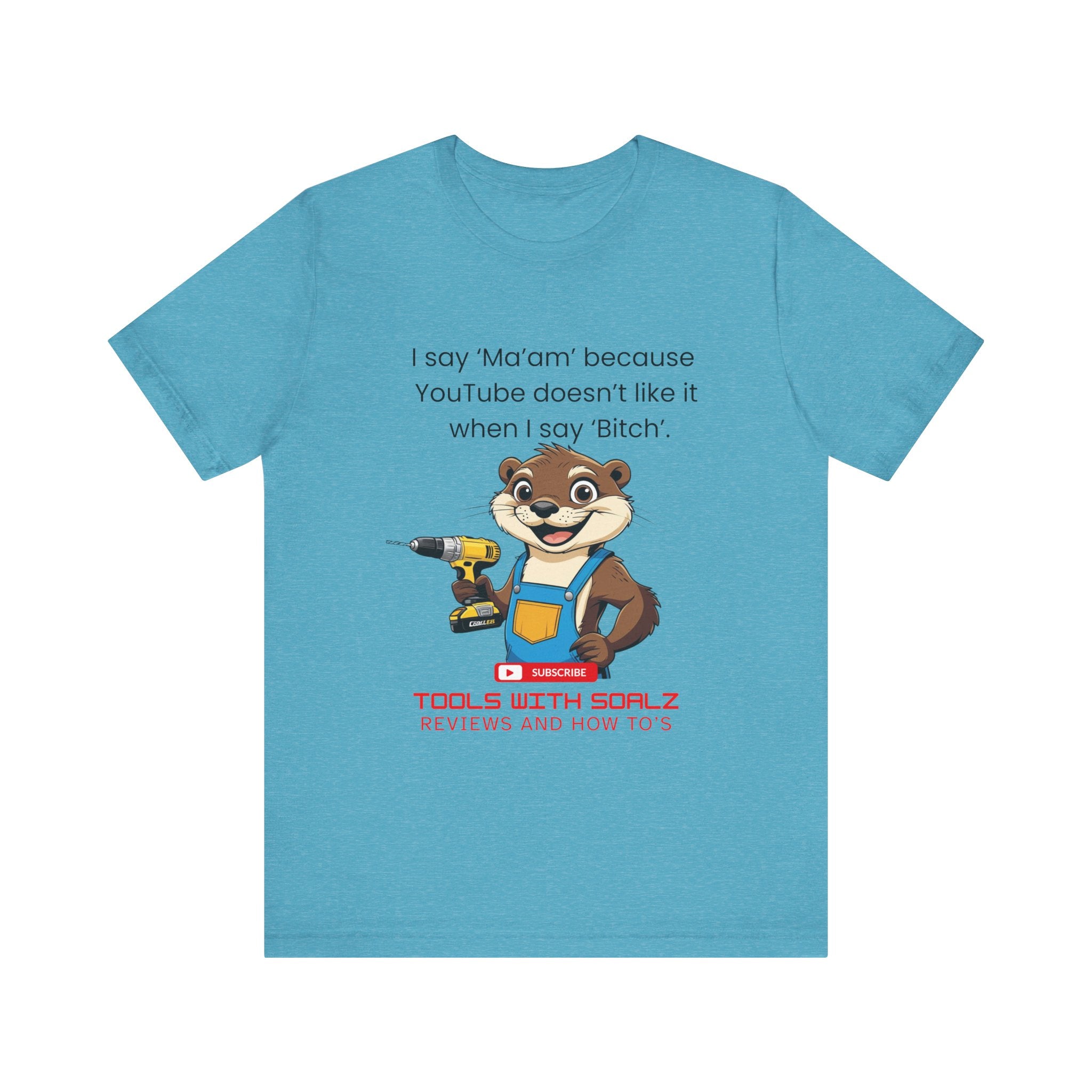 Ma'am, Tools with SoAlz, DIY Enthusiast Tee, Humor Shirt for Handyman, Birthday Gift for Dad, Casual Wear, YouTube Inspired T-Shirt