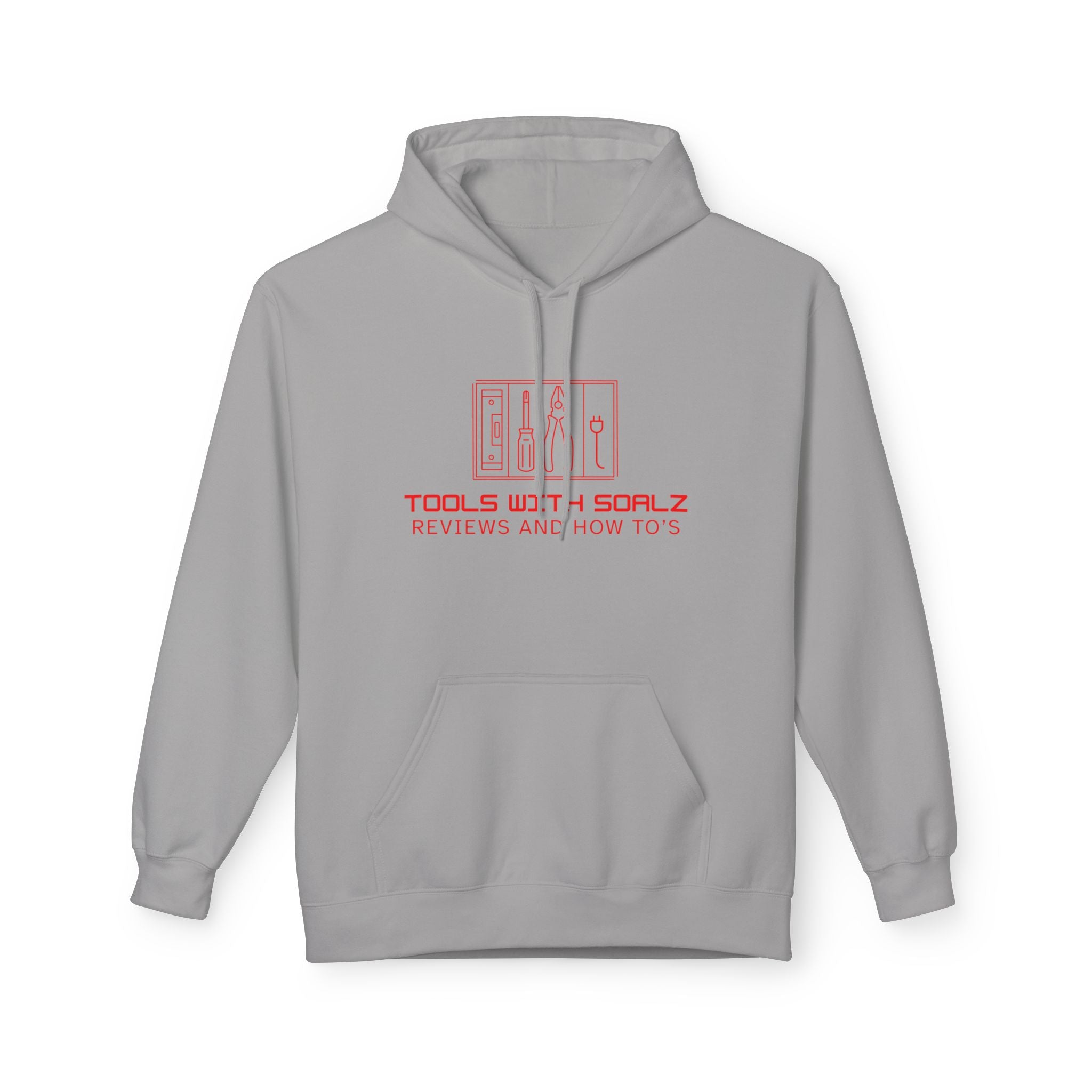 Tools with SOALZ Hoodie | Unisex Fleece Pullover, Cozy Sweatshirt for DIY Lovers, Perfect Gift for Handyman, Crafting or Home Improvement