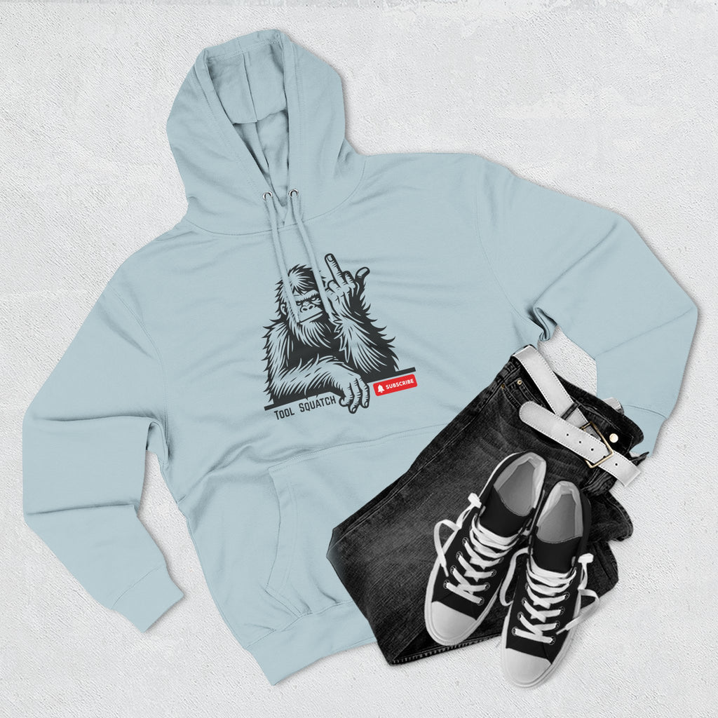 Sasquatch, Tool Squatch, Cozy Three-Panel Fleece Hoodie, Casual Sweatshirt, Unisex Hoodie, Perfect Gift, Warm Layer for All Seasons