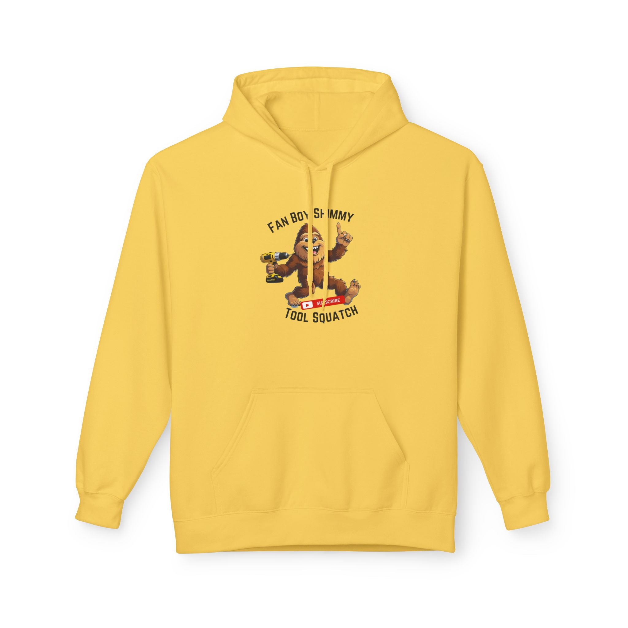 Fanboy Shimmy Fleece Hoodie, Tool Squatch, Perfect for DIY Lovers, Tools, Gifts for Mom, Cozy Hoodie, Funny Sweatshirt, Casual Wear