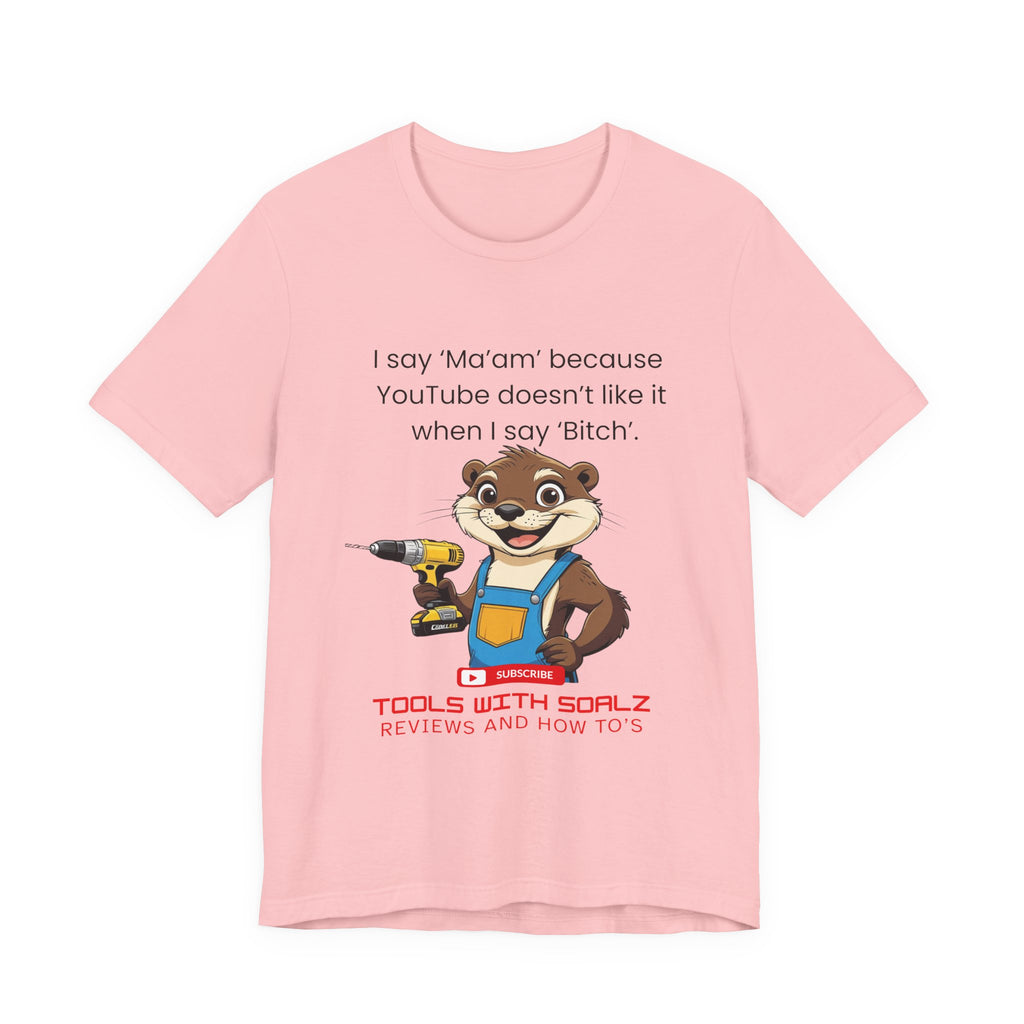 Ma'am, Tools with SoAlz, DIY Enthusiast Tee, Humor Shirt for Handyman, Birthday Gift for Dad, Casual Wear, YouTube Inspired T-Shirt