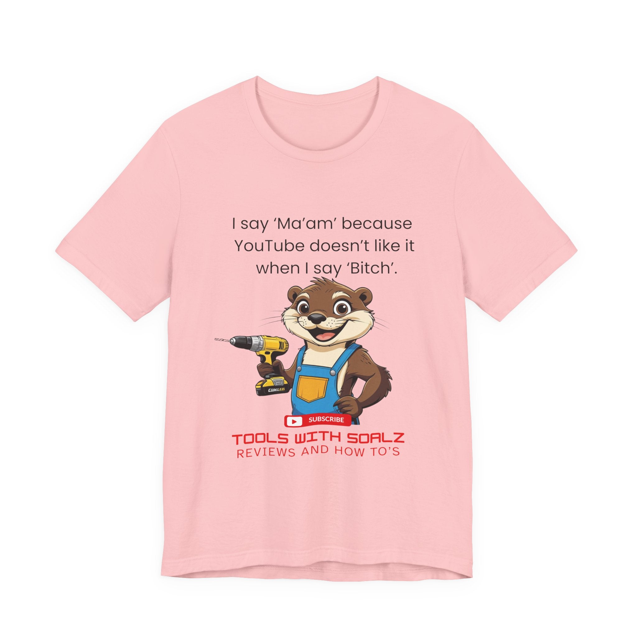 Ma'am, Tools with SoAlz, DIY Enthusiast Tee, Humor Shirt for Handyman, Birthday Gift for Dad, Casual Wear, YouTube Inspired T-Shirt