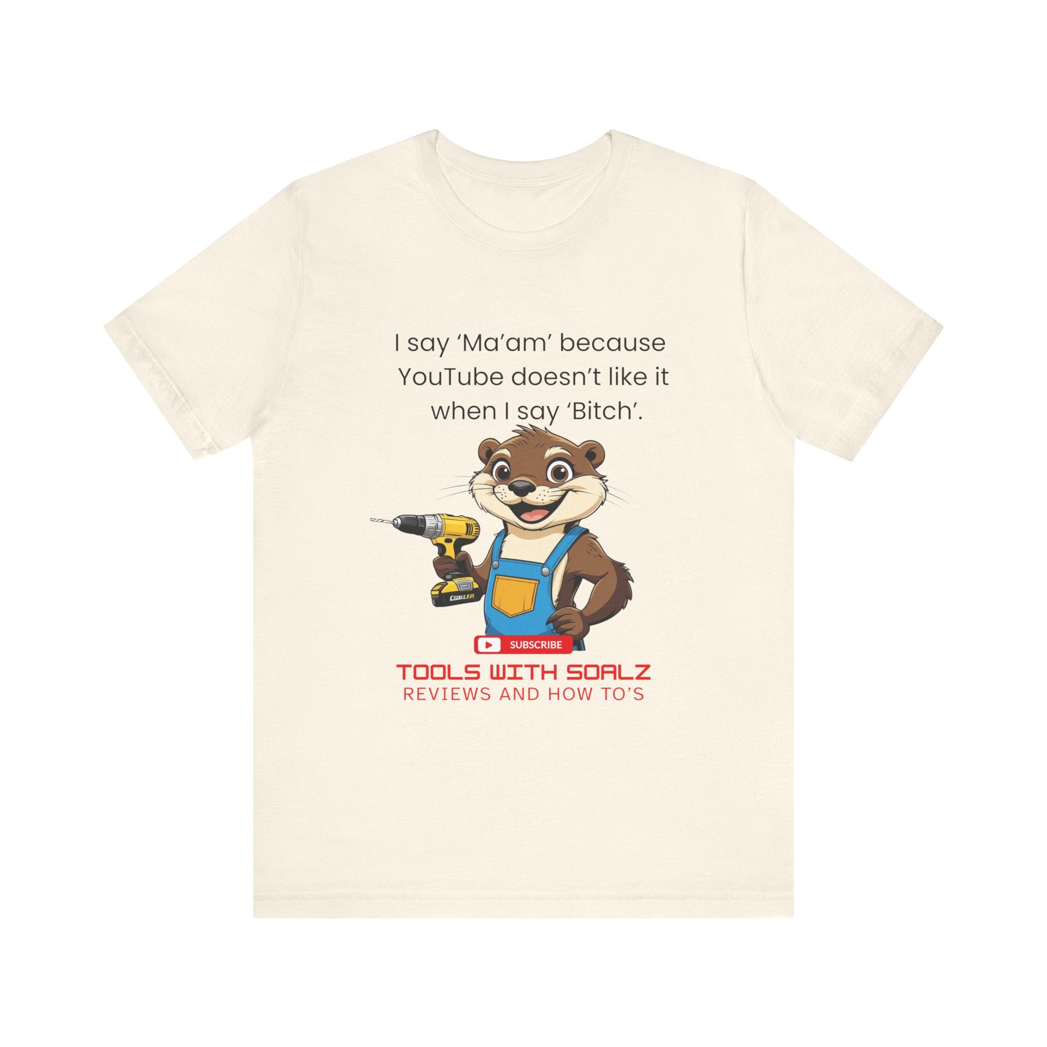 Ma'am, Tools with SoAlz, DIY Enthusiast Tee, Humor Shirt for Handyman, Birthday Gift for Dad, Casual Wear, YouTube Inspired T-Shirt