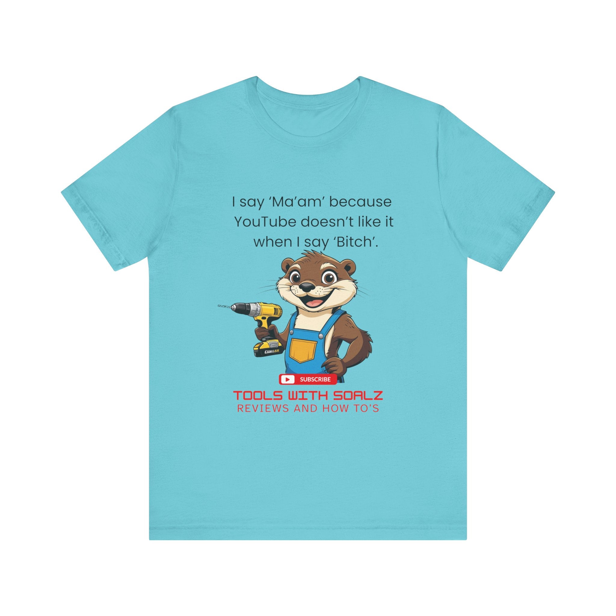Ma'am, Tools with SoAlz, DIY Enthusiast Tee, Humor Shirt for Handyman, Birthday Gift for Dad, Casual Wear, YouTube Inspired T-Shirt