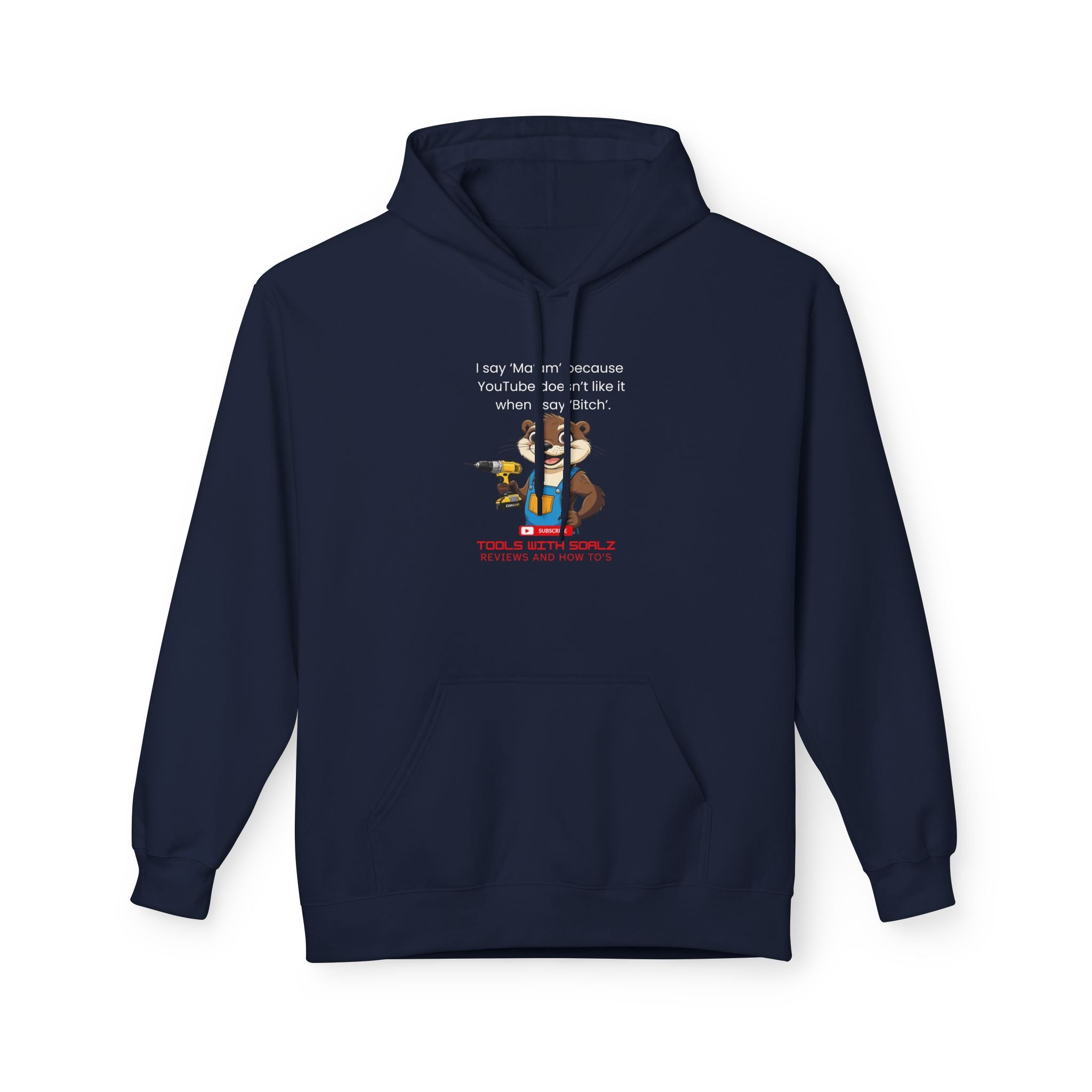 Ma'am, Tools with SoAlz, Funny Fleece Hoodie with Quote, Comfy Unisex Hoodie, Gift for Friends, Cozy Layer, Casual Wear, Birthday Gift