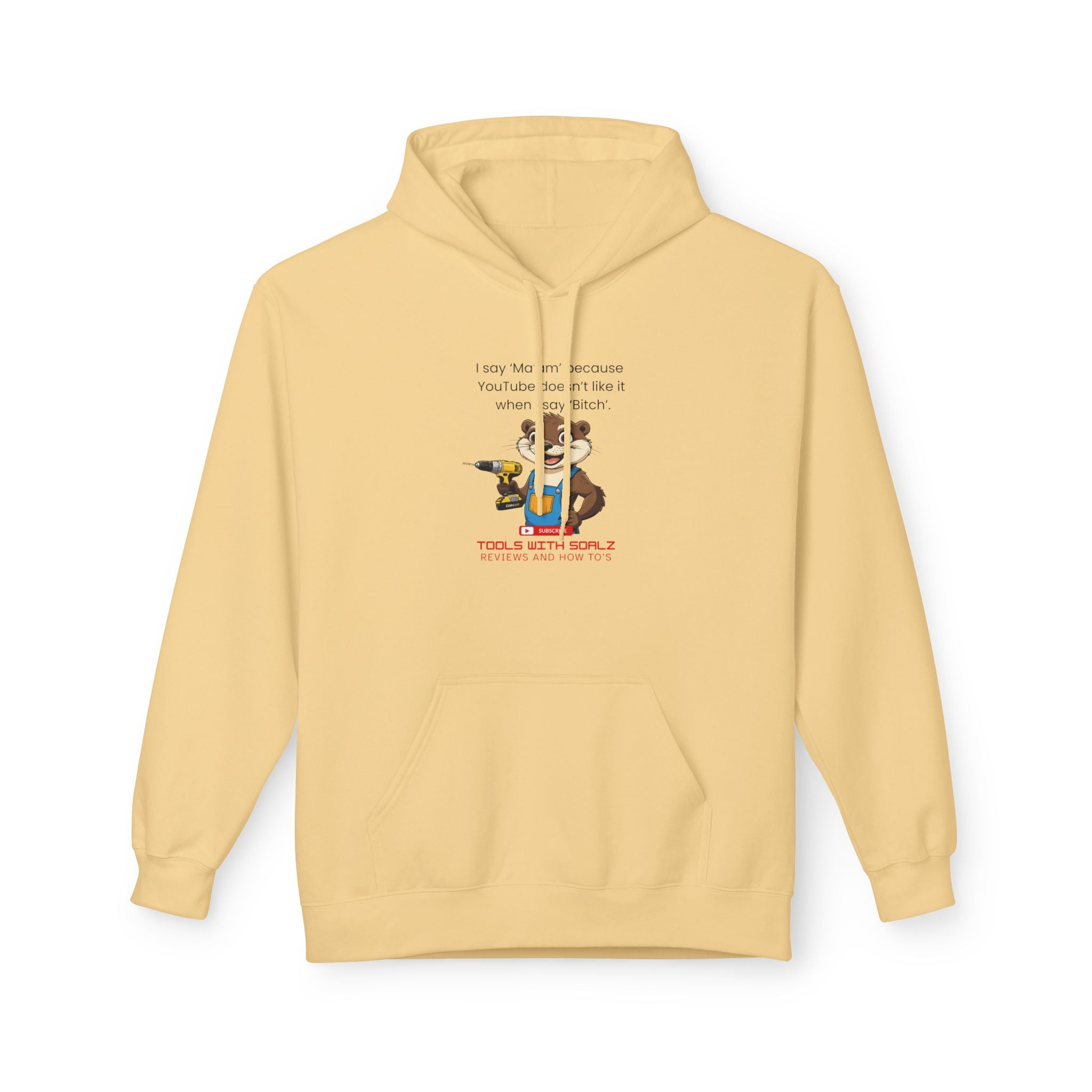 Ma'am, Tools with SoAlz, Unisex Fleece Sweatshirt, Gift for Friends, Cozy Casual Wear, Perfect for Birthdays, Holidays