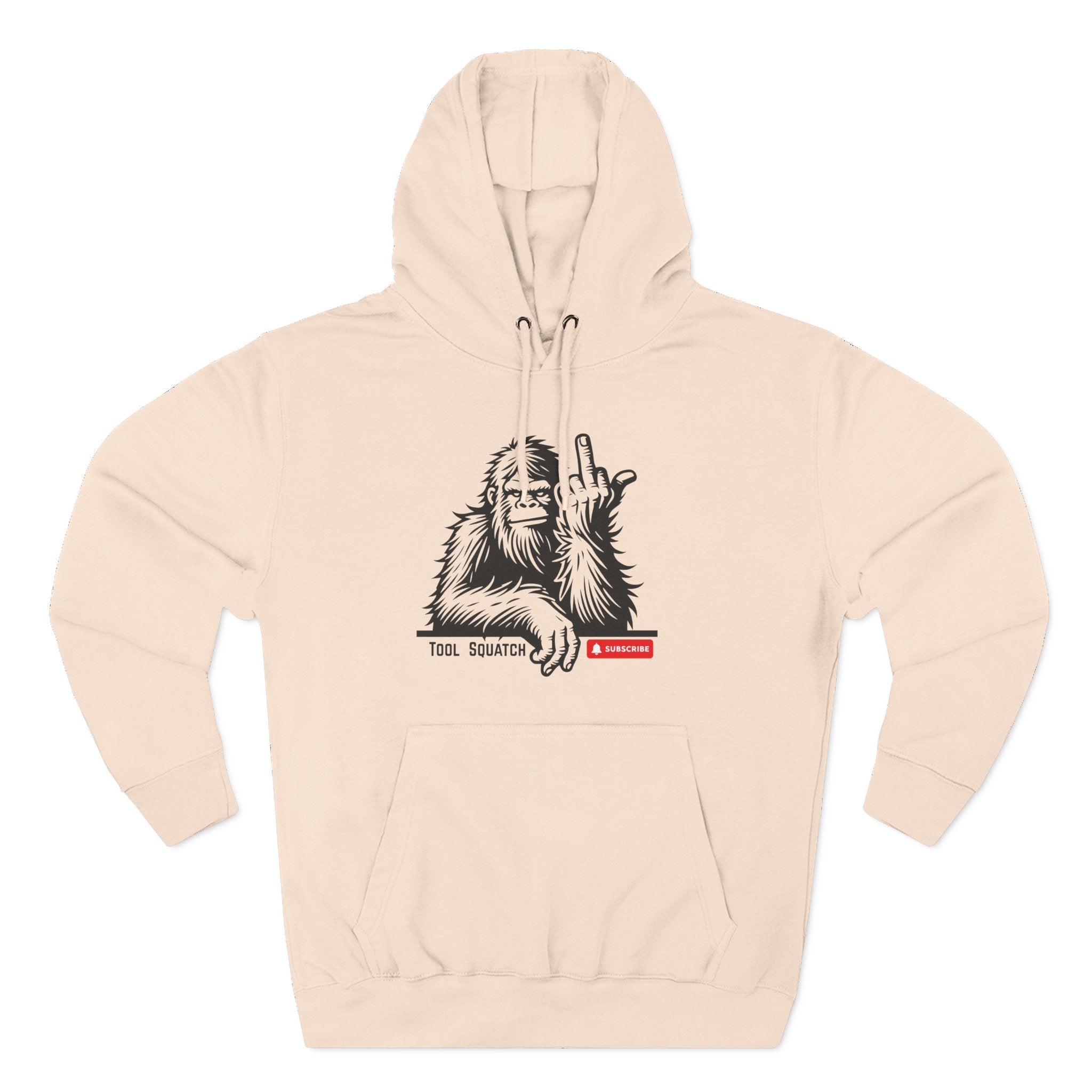 Sasquatch, Tool Squatch, Cozy Three-Panel Fleece Hoodie, Casual Sweatshirt, Unisex Hoodie, Perfect Gift, Warm Layer for All Seasons